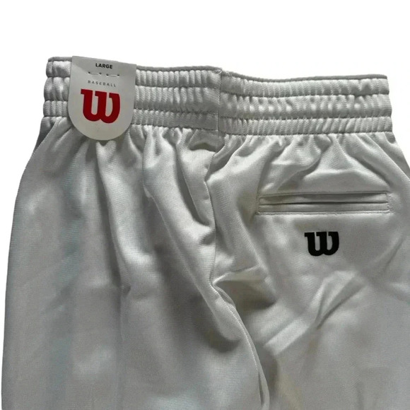 Wilson Youth Baseball Pants Large White WTA4204 Elastic Waist New NWT - Picture 13 of 14